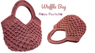 Waffle Crochet Bag Tutorial Borsa