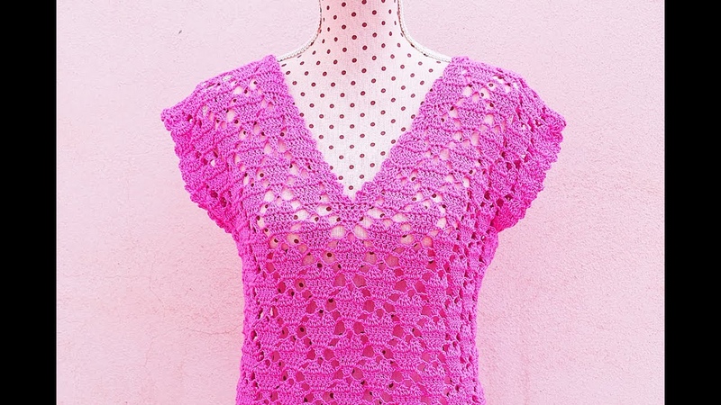 Crochet hearts blouse, majovelcrochet, crochet,