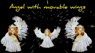 Cool gift ideas, macrame wall art 😍 DIY macrame angel, unusual needlework, easy macrame knots