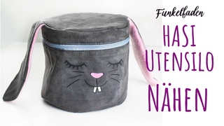 Nhanleitung  Utensilo Hase nhen fr Ostern  Einfache Nhanleitung